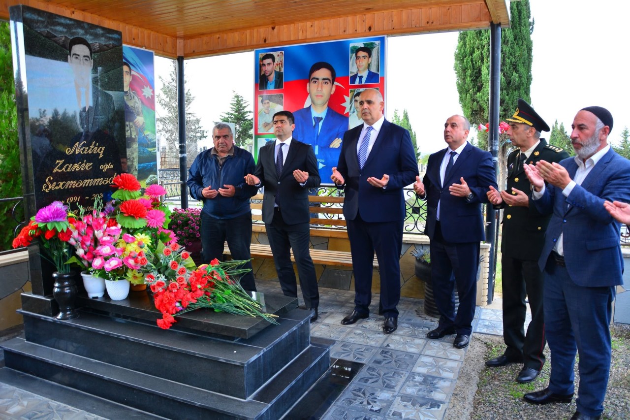 Ağstafada şəhidlərin xatirələri yad olundu - FOTOLAR